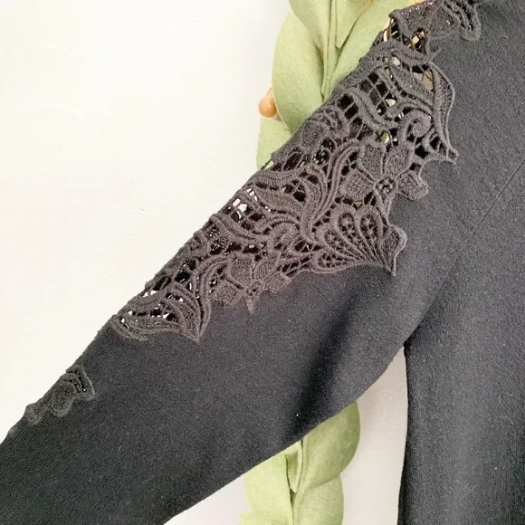 Theory Lindessa Lace Insert Sweater Dress